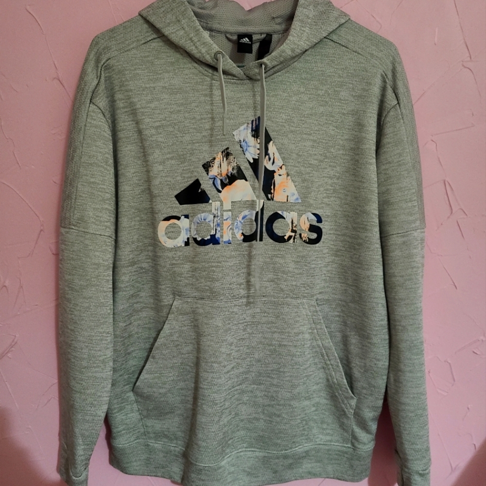 Floral Adidas hoodie